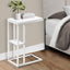 Accent Table, C - Shaped, Marble Look Contemporary & Modern Convenient Design