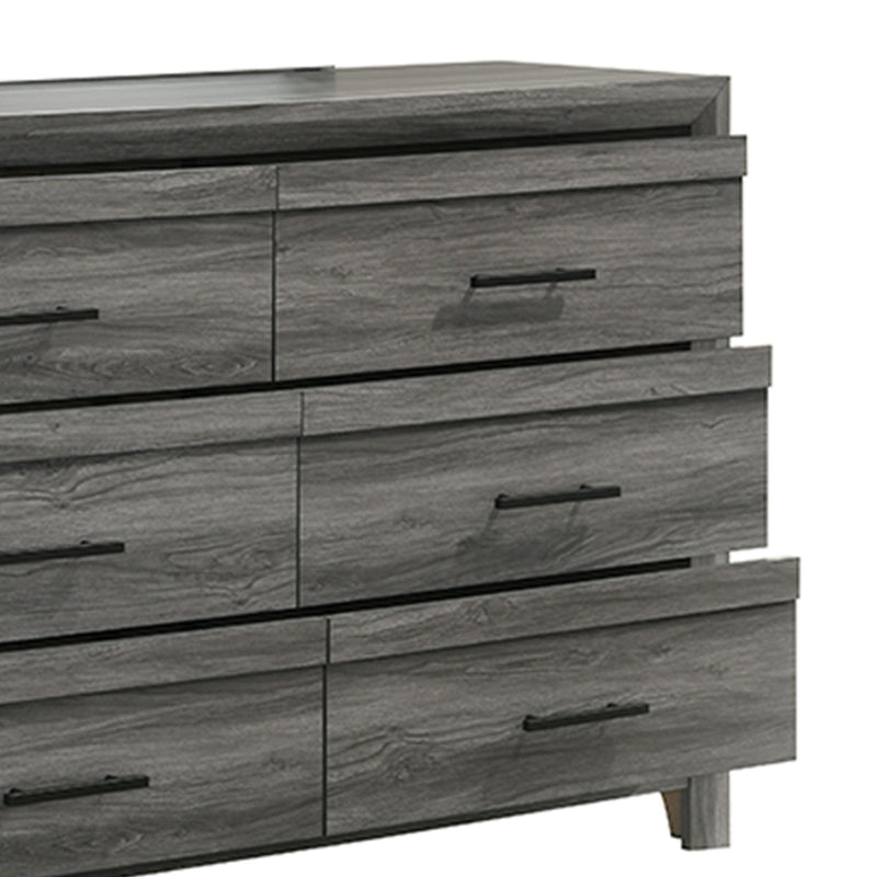 Denver - 6 Drawer Dresser - Gray