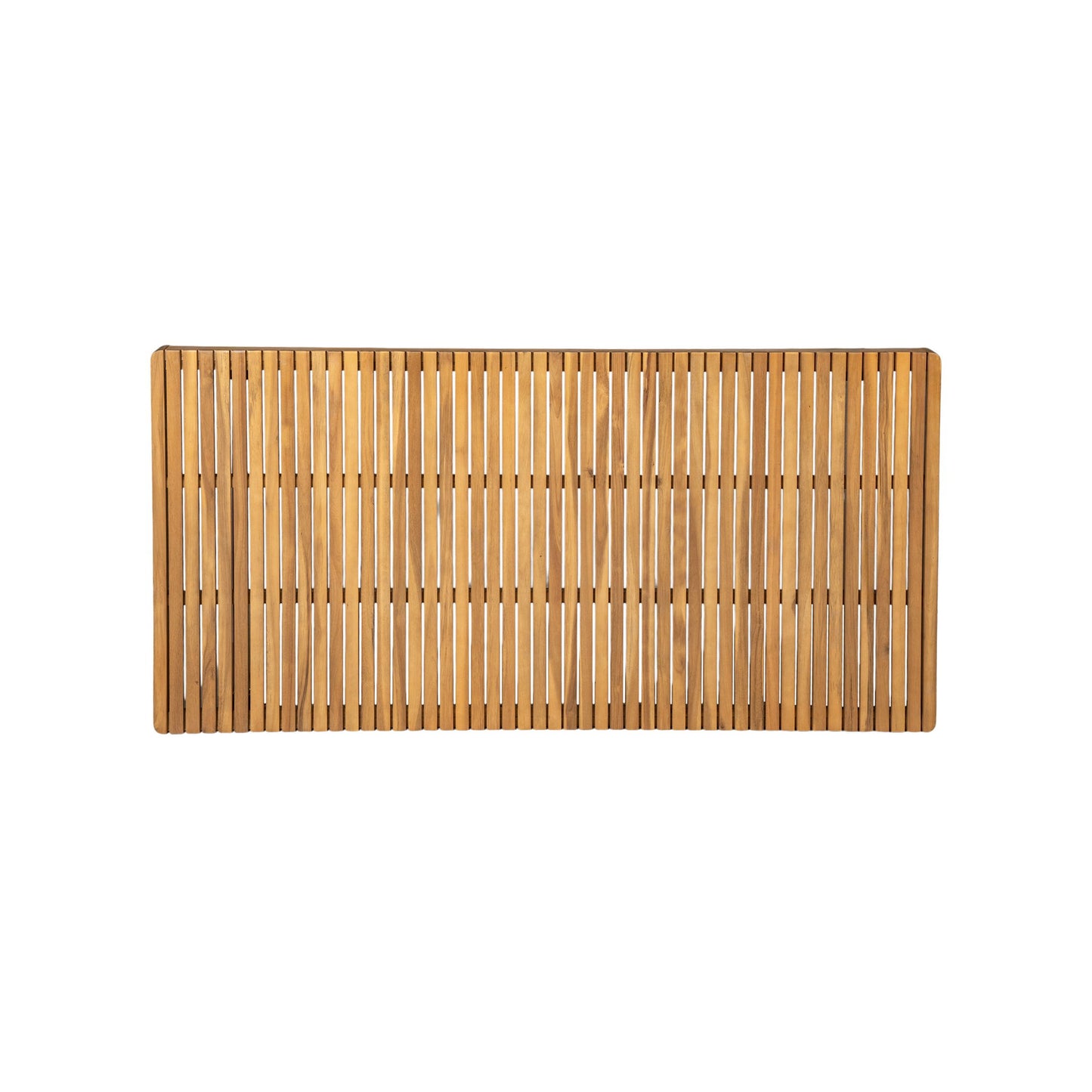 Outdoor Dining Table With Slatted Top, Ideal For Patio