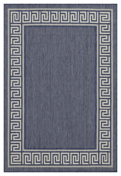 Sunshine - 5'3" X 7'3" Polypropylene Indoor, Outdoor Area Rug - Blue