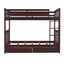 Bunk Bed With Ladders And 2 Storage Drawers