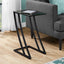 Accent Table, C - Shaped, Sturdy Construction, Contemporary & Modern