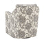 Wide Seat Arm Chair With 360 Degree Rotation