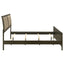 Clement - Upholstered Eastern King Bed - Dark Brown