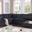 Nyhan - Upholstered Corner Sectional With Pull Out Loveseat And Storaged Chaise