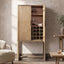 Nolan - Bar Cabinet With Wine Storage - Brown