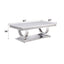 Zander - Printed Faux Marble Top & Mirrored Table - Marble