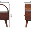 Dome Bedside Table - Brown