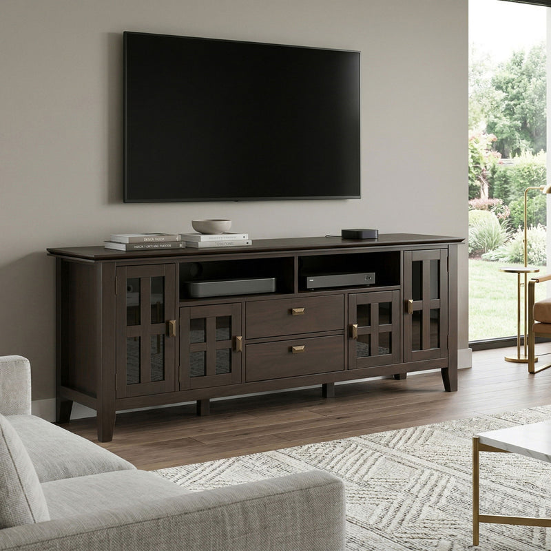 Artisan - TV Media Stand - Tobacco Brown