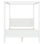 Canopy Platform Bed With Headboard And Footboard, Slat Support Leg