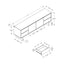 TV Stand With Storage Drawers And Cabinet - Brown