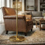 Verve - Floor Lamp With On / Off Switch Adjustable LED Round Base - Gold