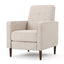 Mid-Century Modern Recliner With Button Tufted Waffle Stitch