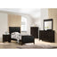 Twin Panel Bed With Headboard And Tapered Legs - Brown