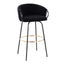 Claire - Contemporary / Glam Barstool With Footrest (Set of 2)