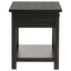Castleton - 1 Drawer Wood End Table With Shelf