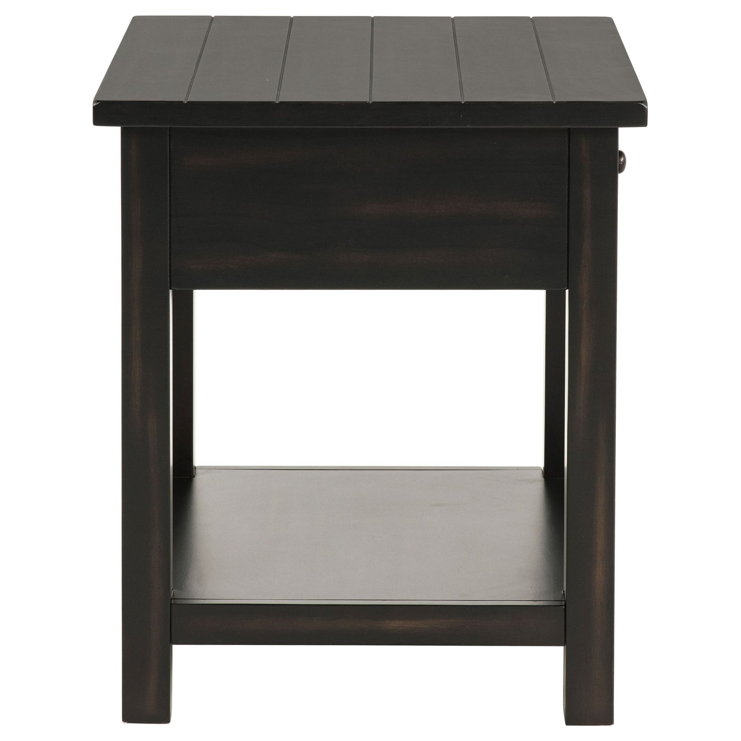Castleton - 1 Drawer Wood End Table With Shelf