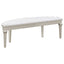 Colwood - Upholstered Curved With Channel Tufting And Slender Tapered Legs - Silver Gray
