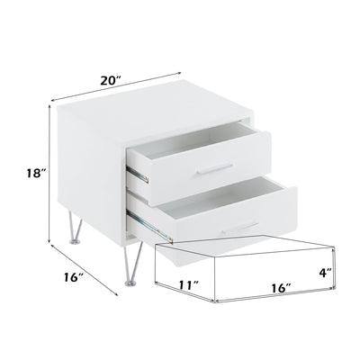 Deoss - Accent Table - White