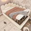 Upholstered Daybed With Metal Slatted Base