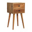 Mini 2 Drawer Nightstand
