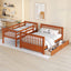 Bunk Bed With Ladders And 2 Storage Drawers