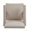 Contemporary Poppy Fabric Dining Armchair With Rubberwood Legs