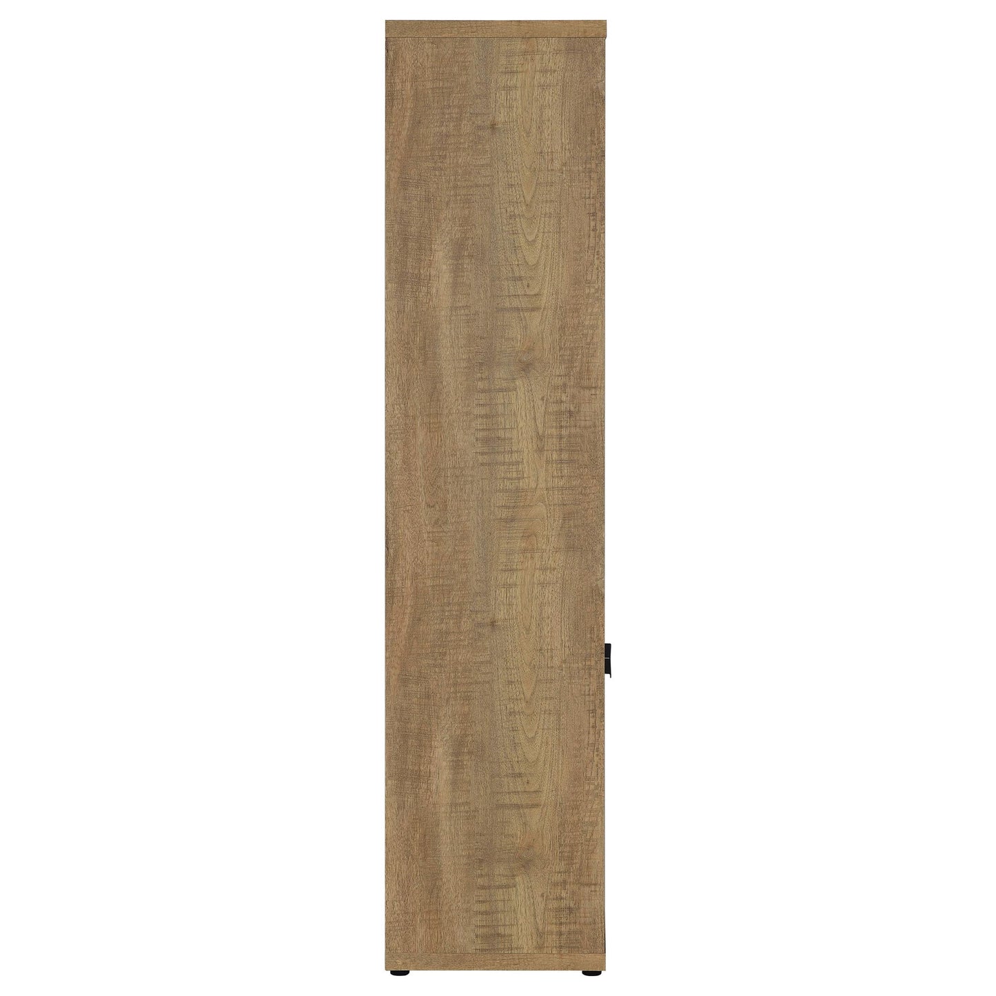 Noriega - 3 Shelf Media Tower With Open Shelves And Hidden Cabinet Storage - Mango Color