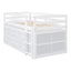 Loft Bed With Retractable Writing Desk And 4 Drawers, With Lateral Portable Desk And Shelves