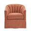 Solitude - Skirted Swivel Accent Chair With Hemp Like