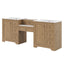 Double Sink Bathroom Vanity With Countertop, 2 Ceramic Sinks, 6 Drawers, Soft Close Design