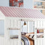 Spring - Full Bed - White / Pink