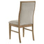 Dreydon - 7 Piece Dining Set With Upholstered Chairs - Light Brown