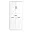 Modern Bathroom Storage Cabinet With Two Laundry Baskets, One Drawer, Adjustable Shelf