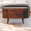 Rounded Lid Up Blanket Box