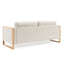 Modern Sofa With Solid Wood Legs, 3 Seater