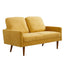 Loveseat Sofa, European Style With Sleek Design, Modern & Vintage Flair, Upholstered 2 Seater Couch