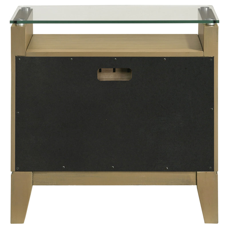 Menlo - 2 Drawer Nightstand - Pine Wood