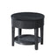 Tate - Round One Drawer End Table - Black