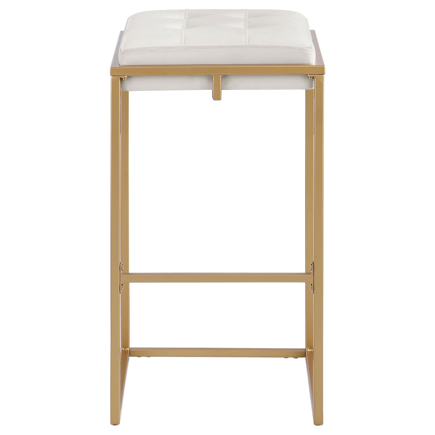 Soccoro - Square Tufted Cushion Stools (Set of 2) - Beige