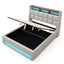 Platform Bed With Hydraulic Storage, LED Lighting & Charging Station