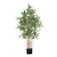 50" Tall, Artificial Plant, Bamboo Tree, Indoor, Faux, Fake, Floor, Greenery, Potted, Decorative - Green / Black