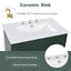 Bathroom Vanity With Sink, Soft Closing Door, Multi Functional Storage
