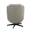 Piran - Twilight Top Grain Leather Accent Chair And Ottoman With Swivel - Gray