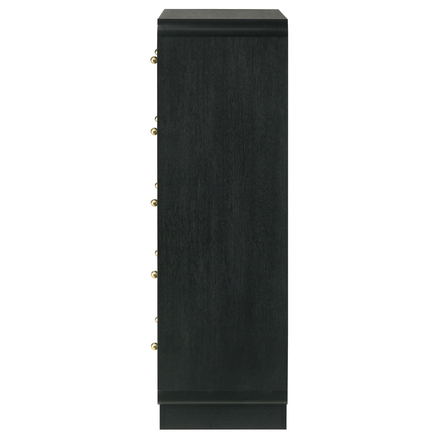Burton - 5 Drawer Chest Of Drawers - Black