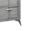 5 Drawer Chest Book Matched Veneers - Gray