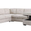 Nyhan - Upholstered Corner Sectional With Pull Out Loveseat And Storaged Chaise
