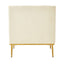 Elegant Curved Armrest Accent Armchair