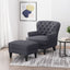 Enchante - Living Room Set With Tufted Back Club Chair And Ottoman