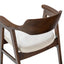 Hayes - Curved Dining Arm Chair - Light Beige